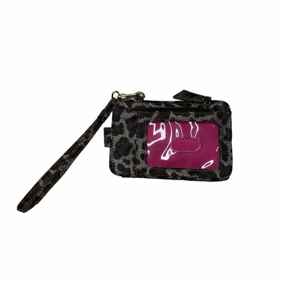 Steve Madden animal print leopard wallet wristlet ID Case Credit card holder. - Picture 3 of 6